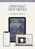 Community Manager + 10 Bonos de regalo